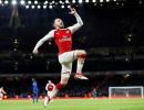 EPL PICS: Ramsey 'tricks' as Arsenal thrash Everton