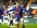 Football: Coutinho scores first Barca goal to put club in Copa final