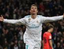 Football Briefs: Ronaldo hits hat-trick; Bayern extend dominance