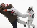 Winter OIympics PIX: US snowboarder White stamps legacy with third gold