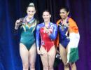 Historic! Aruna wins bronze at Gymnastics World Cup