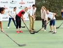 PHOTOS: Hockey time for Canadian PM Trudeau