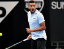 PHOTOS: Siniakova tames Sharapova; Kyrgios sets up Dimitrov clash