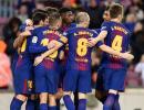 La Liga: Messi, Suarez and Paulinho on target in routine Barca win