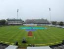 Day 3: Rain washes away morning session, play could resume at 1800 IST