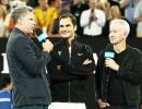 Watch: Federer's entertaining exchange with comedian Will Ferrell