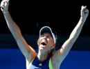 PHOTOS: Wozniacki survives Mertens scare to reach maiden Aus Open final