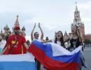 PICS: Russia parties as Spain shoot-out win keeps World Cup dream alive