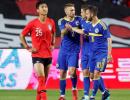 WC warm-ups: Visca hat-trick spoils South Korea farewell