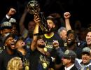 PHOTOS: Warriors rout Cavaliers to win second straight NBA title