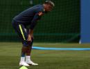 SHOCKER! Neymar limps out of Brazil training