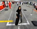 Saudi woman drives F1 car on HISTORIC day