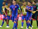 World Cup PIX: Clinical Colombia send Poles packing