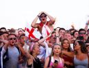 WC PIX: Subdued but still hopeful, Eng fans look beyond Belgium loss