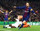 King Messi lights up Nou Camp with 100th Champions League goal