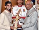 PHOTOS: Srikanth, Somdev receive Padma awards