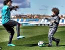 WATCH: Marcelo's son goes VIRAL with heading challenge