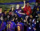 PHOTOS: Iniesta and Torres given emotional send offs on final day of season