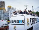 PHOTOS: Champions Real Madrid paint the town white during parade