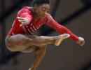 This gymnast didn't mean to give everyone a heart attack