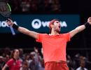 PHOTOS: Khachanov stuns Djokovic to win Paris Masters