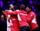 PHOTOS: Cilic beats Pouille to win Davis Cup for Croatia