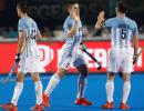 World Cup PIX: Olympic champions Argentina, NZ score hard-fought wins