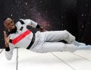 PIX: Usain Bolt toasts zero-gravity with champagne