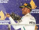 F1: Hamilton opens 40-point lead with Singapore GP triumph