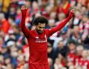 EPL PHOTOS: Salah helps Liverpool hammer Southampton to go top