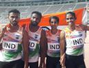 Asian Athletics: Barman, 4x400m relay team win silver