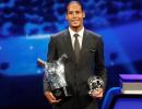 Van Dijk beats Messi, Ronaldo for UEFA award