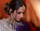 Sania Mirza looks mesmerising in this purple lehenga