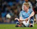 EPL: De Bruyne may not start against Chelsea, says Guardiola