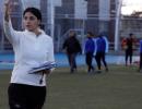 Woman coach scores wins for Syrian men's team