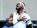 Aus Open: Tiafoe announces himself with Anderson upset