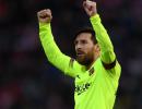 Football PIX: Messi shines for Barca; Ronaldo rallies Juve to victory