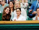 PICS: Royals Kate-Meghan, UK PM May at Wimbledon final