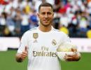 New Madridista Hazard unveiled at Bernabeu