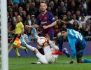 La Liga: Rakitic gives Barca second 'Clasico' win in four days at Real