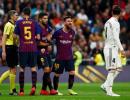 Barca hailed as champions-elect after beating Madrid