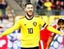 Euro qualifiers PIX: Belgium sink Russia; Croatia leave it late