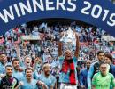 Manchester City crush Watford to complete treble in style