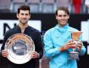 Nadal fends off Djokovic for ninth Rome title