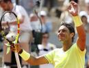 French Open PIX: Nadal, Djokovic advance; Wozniacki out