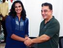 When World champion Sindhu met superstar Kamal Haasan