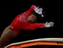 Biles wins vault gold to tie Worlds medal record