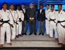 PIX: PM Modi attends judo tournament with Putin, Abe