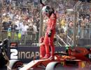 Leclerc stuns with pole hat-trick in Singapore