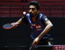 TT ace Sathiyan training with robot during lockdown